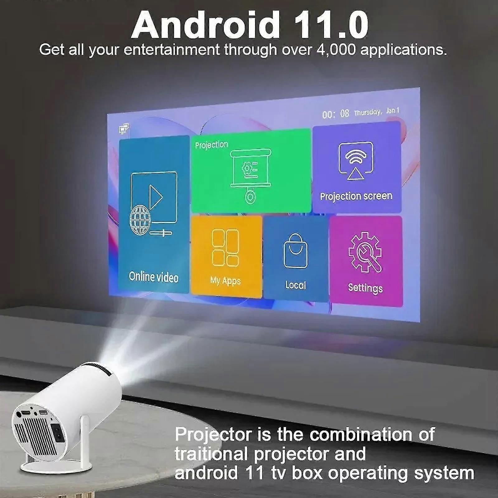 Smart Projector LED WiFi Bluetooth Home Theater Device
