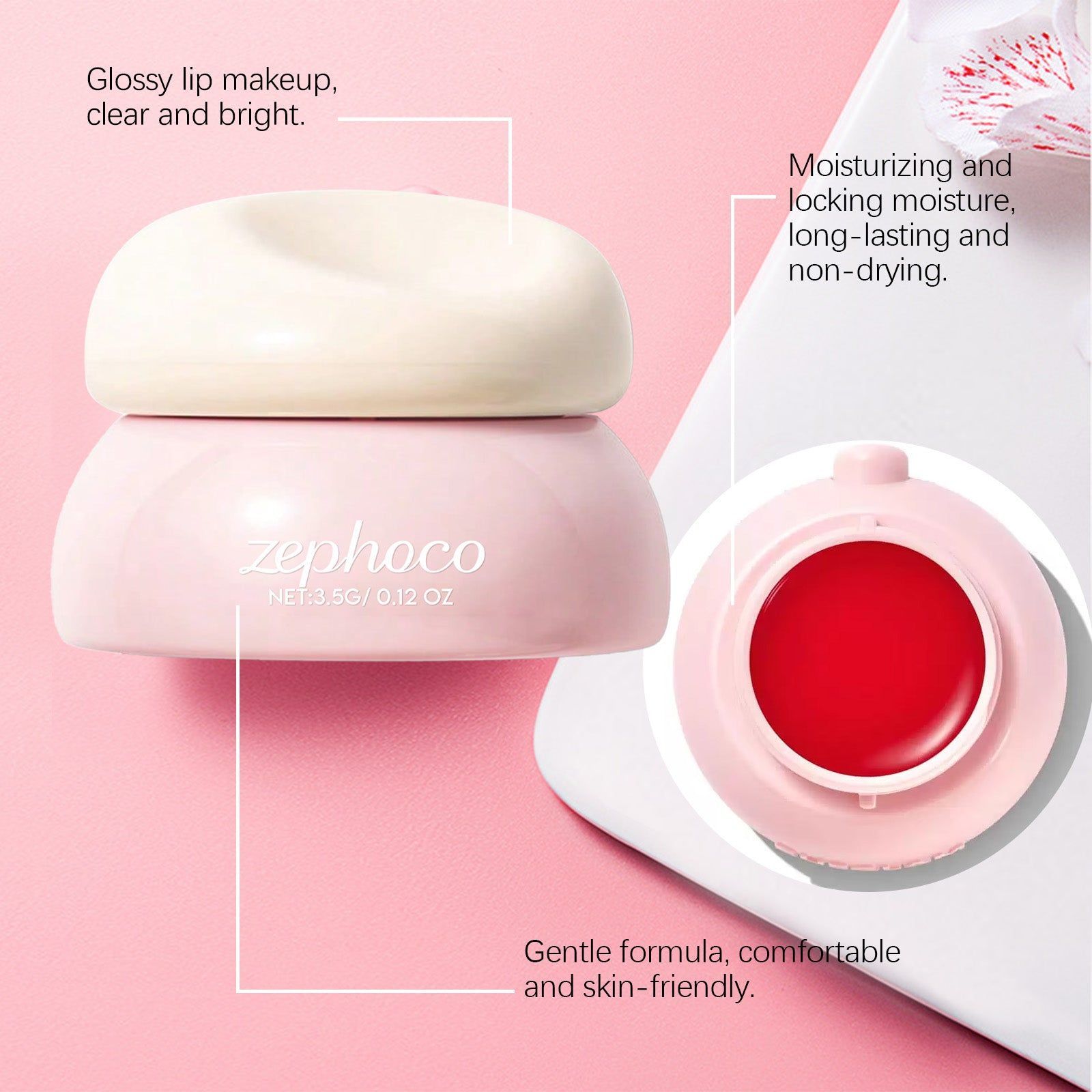 Chocolate Lipstick Moisturizing Hydrating Lip Color, Nourish, Fade Lines, All-Day Wear ,3.5g
