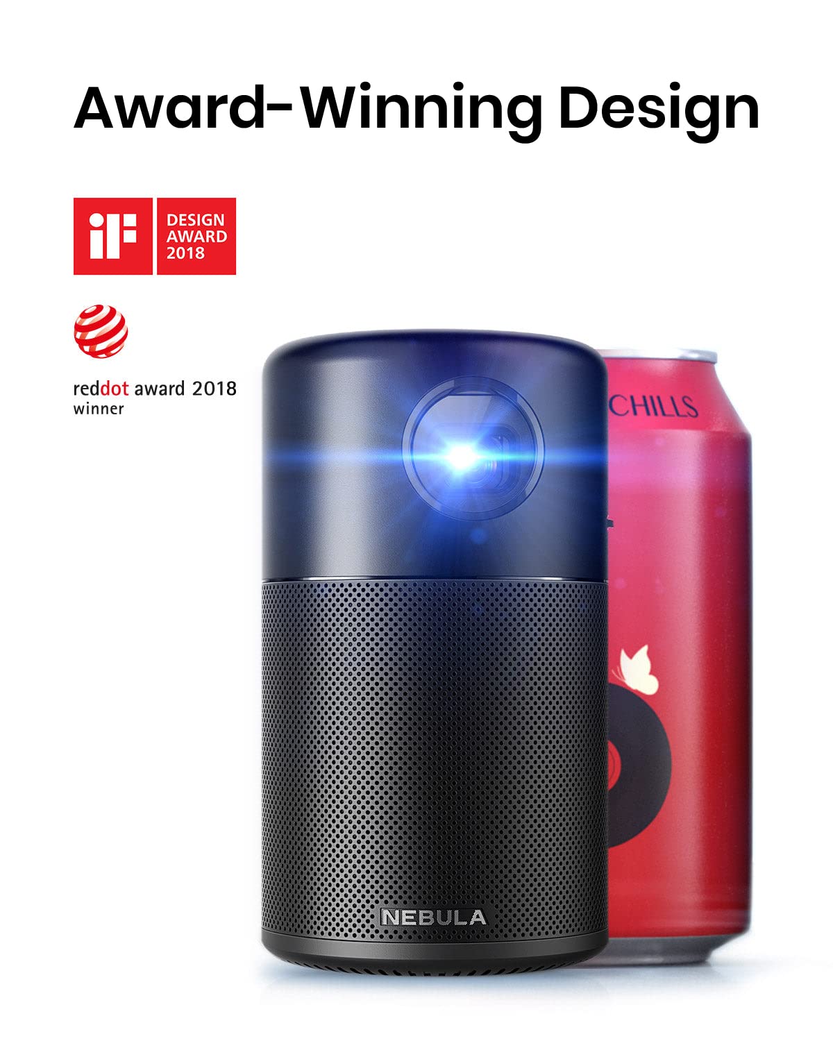 Anker Nebula Capsule M1 Pro Portable Projector, Black