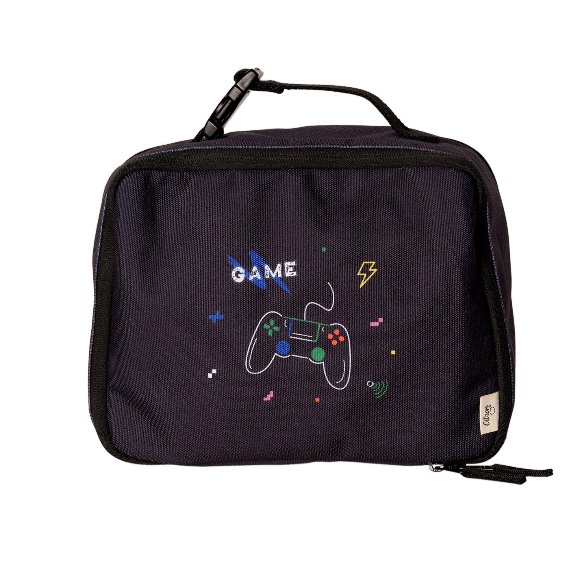 Citron Insulated Square Lunch Bag - Gaming