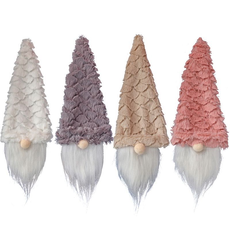 4pcs Christmas Wine Bottle Cover Faceless Old Man Doll Decoration Wine Bag
