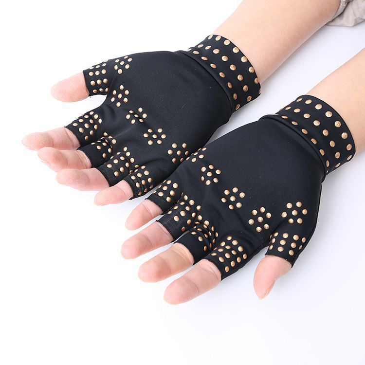 Fingerless Arthritis Compression Gloves Magnetic Therapy Gloves For Pain Relief