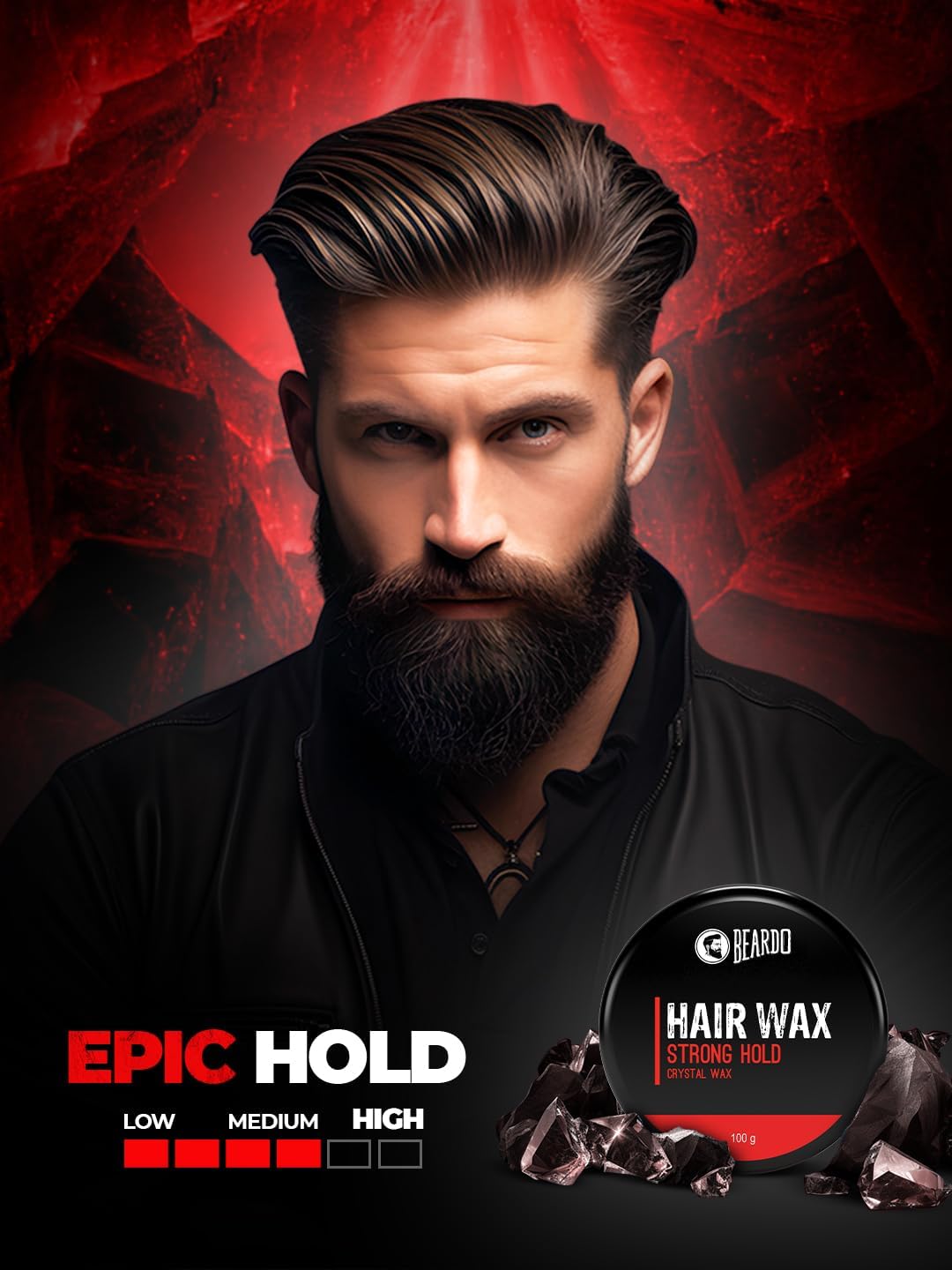 شمع الشعر Beardo Strong Hold Crystal 100 جرام