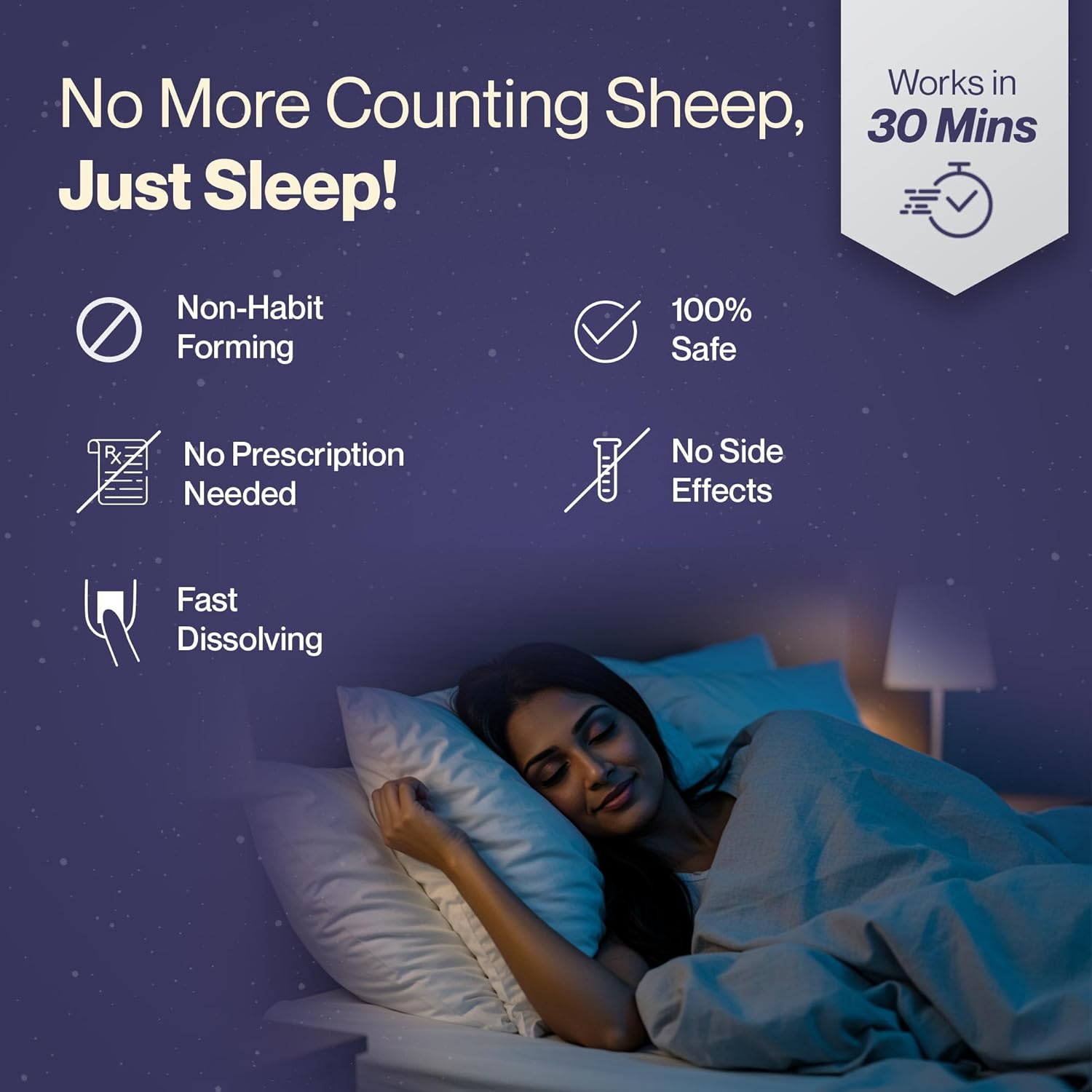 Setu Sleep Restore Melatonin 5mg - 30 Orally Dissolving Strips