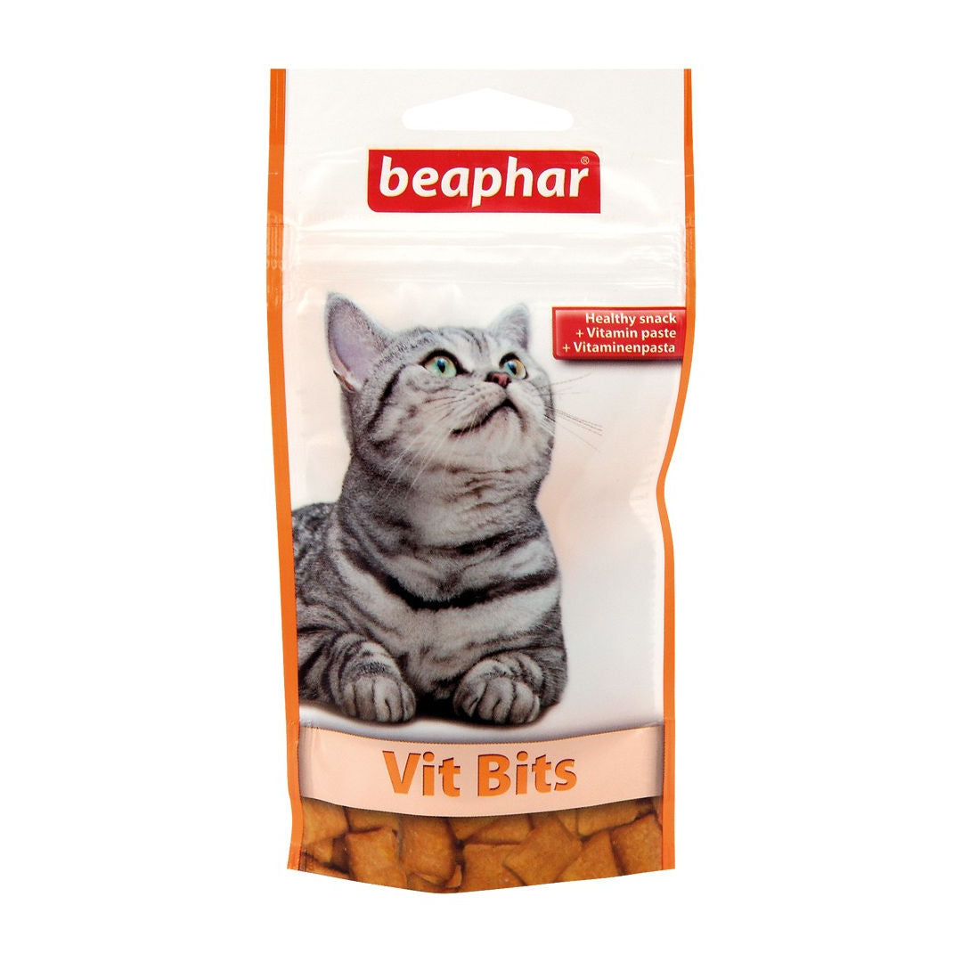 Beaphar Vit-Bits Multi-Vitamin Cat Treats with Taurine, 35gm