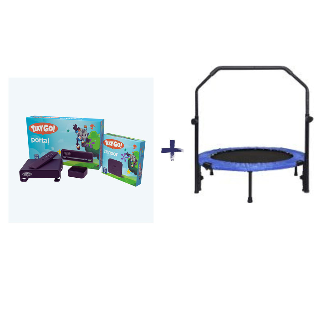 TekyGo! Trampoline Bundle – Portal & Sensor Interactive Gaming System for kids