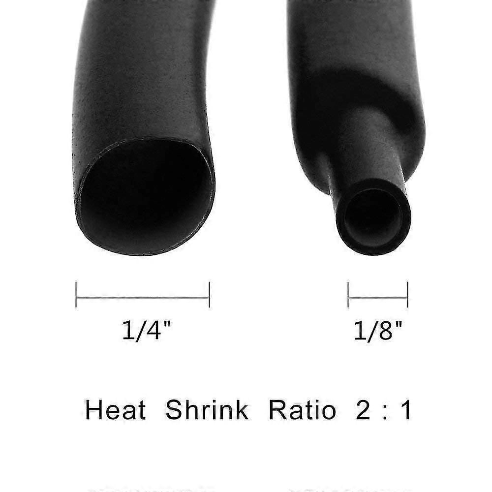 650pcs Black Heat Shrink Tubing Kit With 8 Sizes