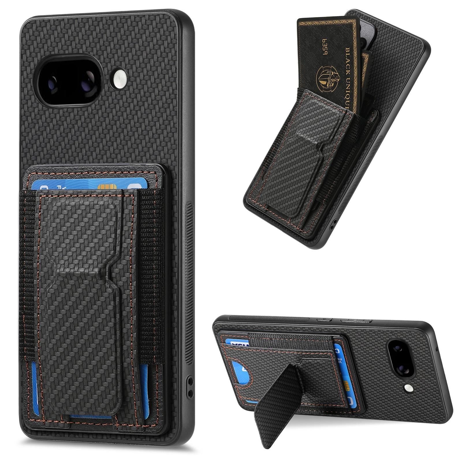 Carbon Fiber Stand Case For Google Pixel 9a