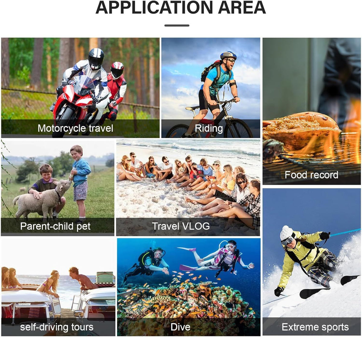 HD Mini Sports Camera Portable Magnetic Action Camera for Travel Cycling with 32GB TF Card