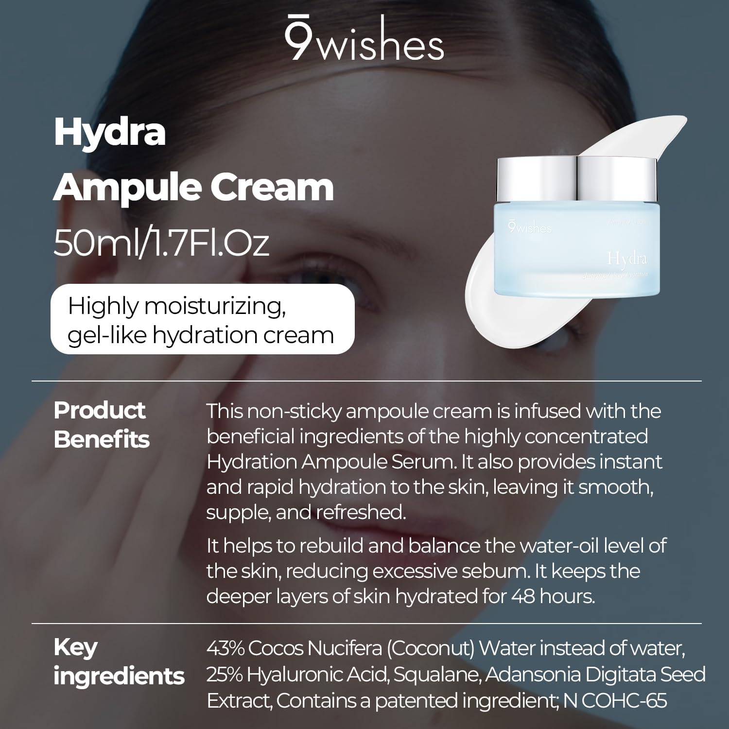 9Wishes Hydra Ampule Cream 50 ml