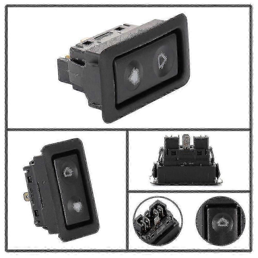 Power Window Switch Dc 12v 24v Universal 6pin Car Electric Window Switch