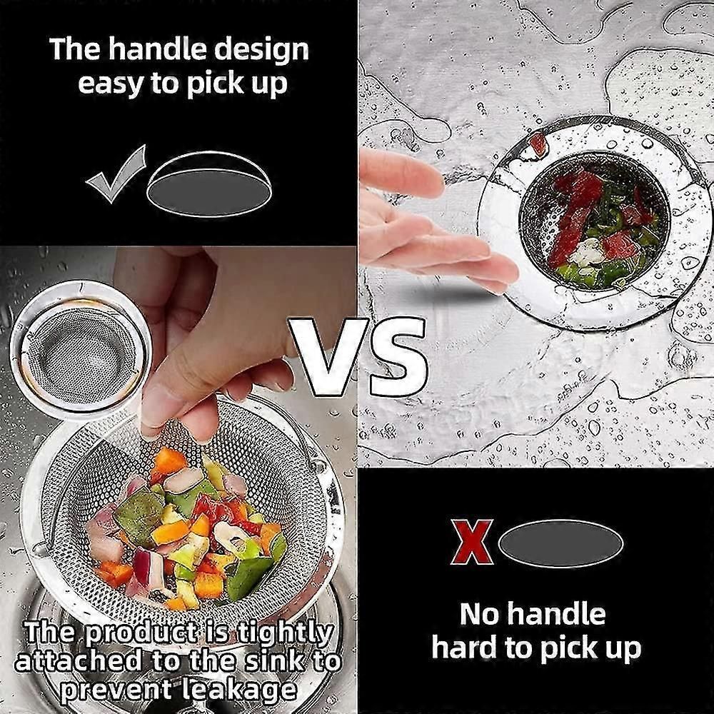 2 Pack Stainless Steel Kitchen Sink Strainers With Lift Up Handle
