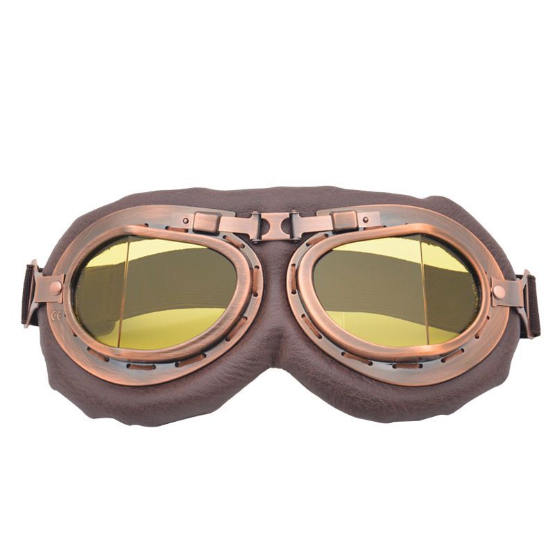 Retro Motorcycle Goggles Vintage Helmet Sunglasses Hiking Ski Eyewear
