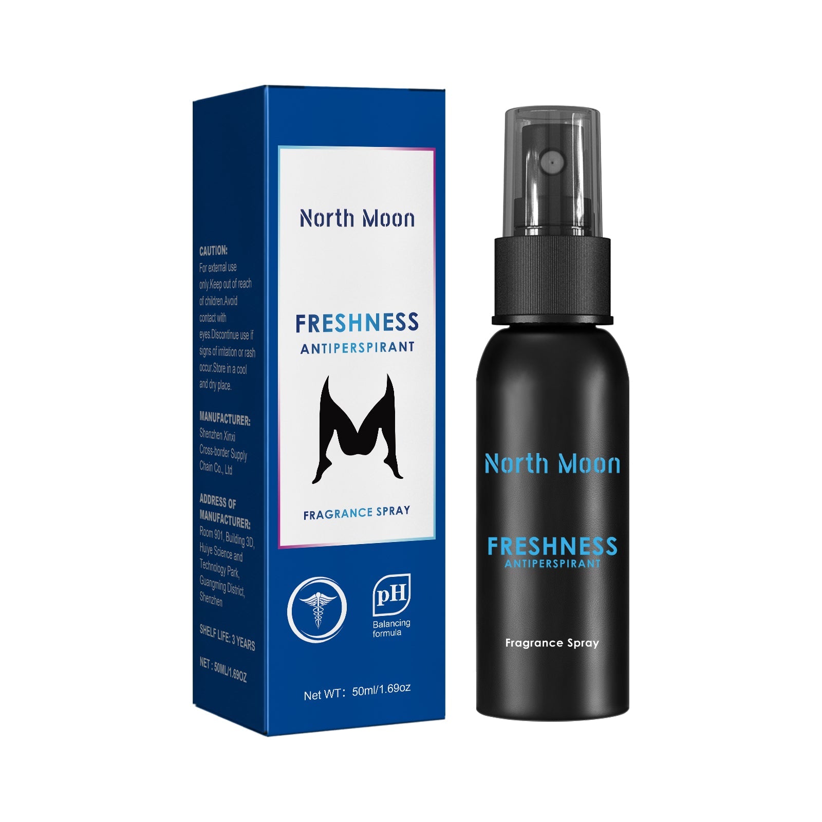 Body Spray, Fresh and Fragrant, Odor & Sweat Control, Long-Lasting Refresh ,50ml