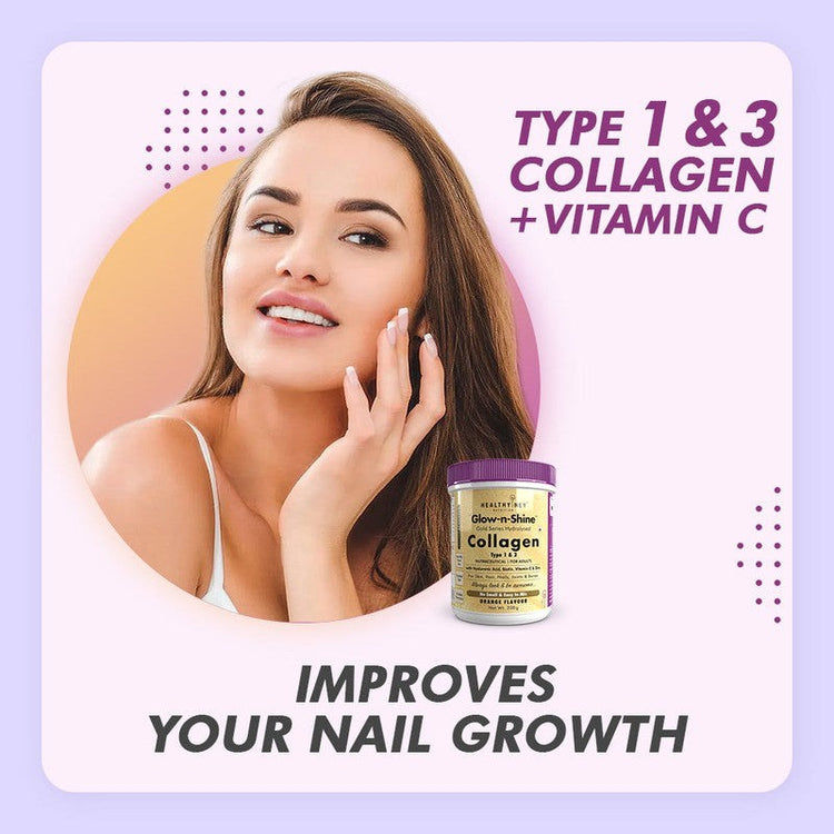 سلسلة HealthyHey Collagen Gold مع حمض الهيالورونيك والبيوتين وفيتامين C - بدون رائحة - سهل الخلط - بدون سكر مضاف 200 جم