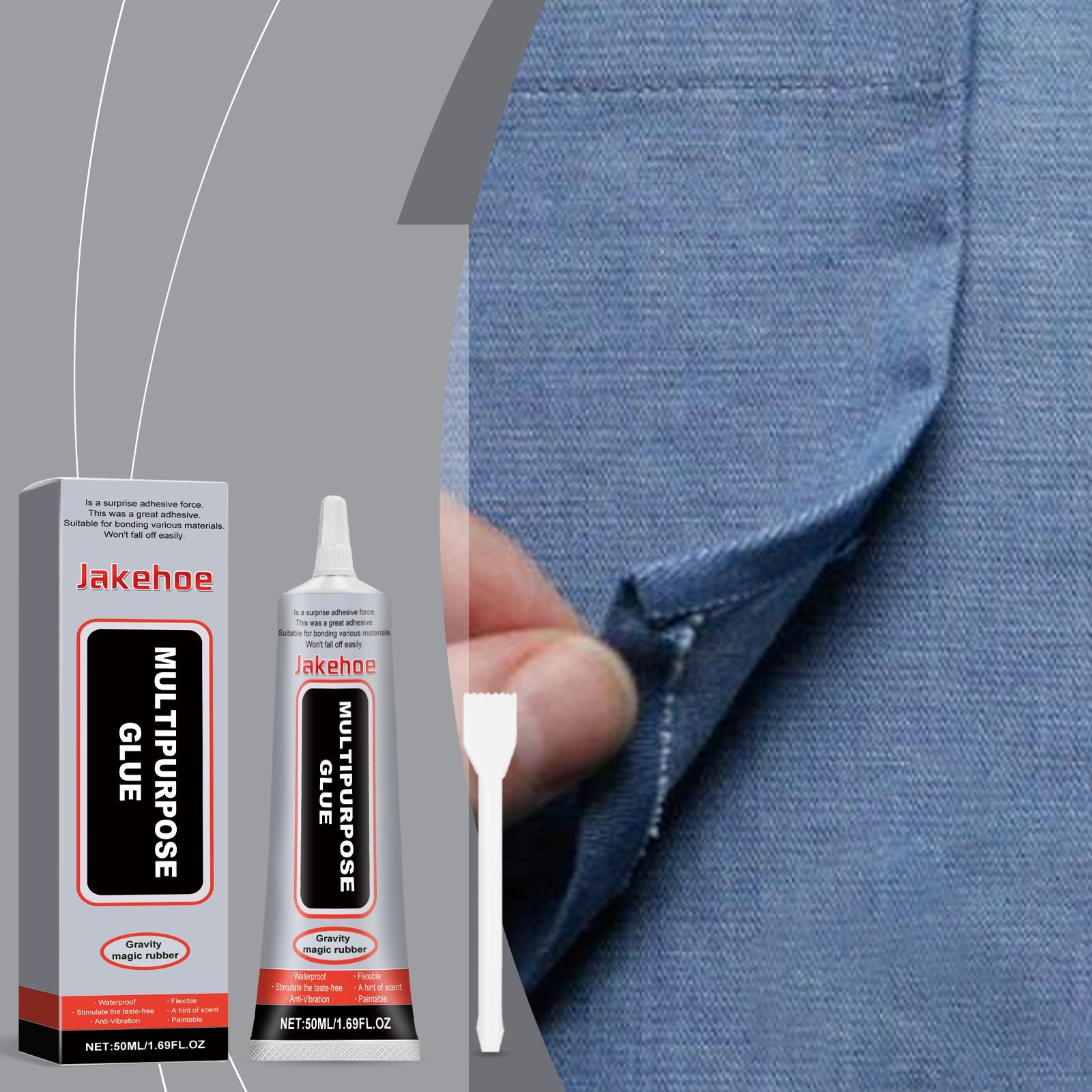 Multi-Purpose Waterproof Glue, Strong Bond, Leather Fabric Repair, DIY Adhesive ,1set