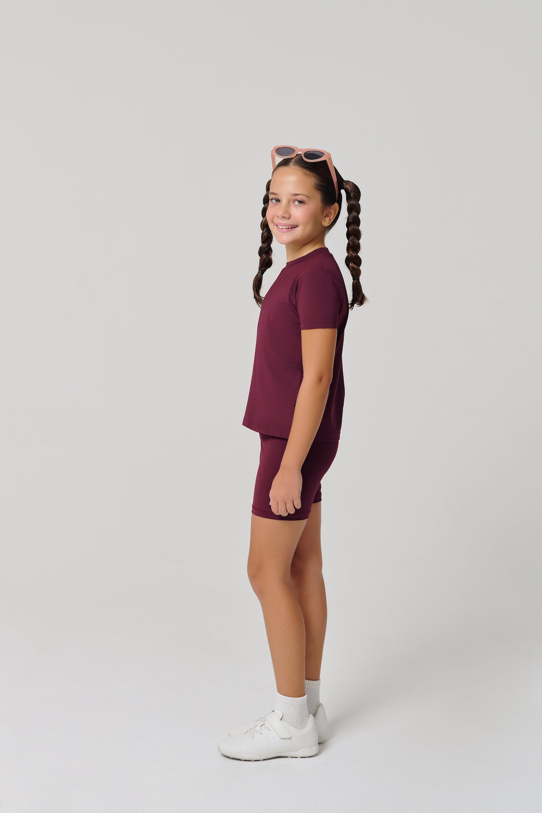 شورتات ركوب الدراجات "MULU Classic" للأطفال - كستنائي