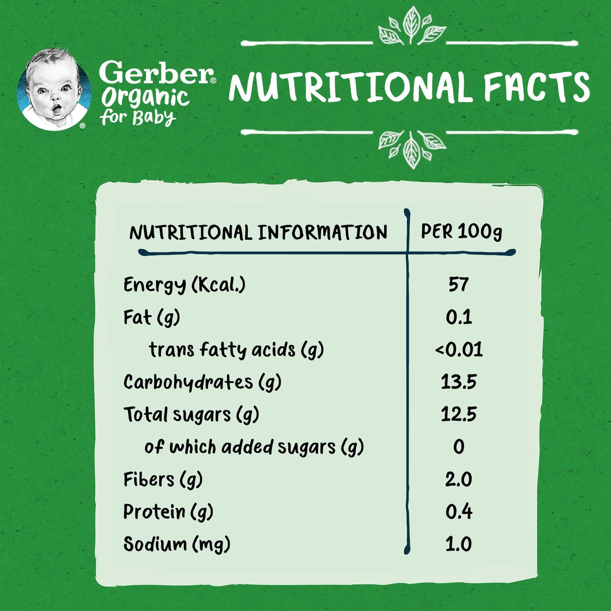 Gerber - Organic Apple 90g