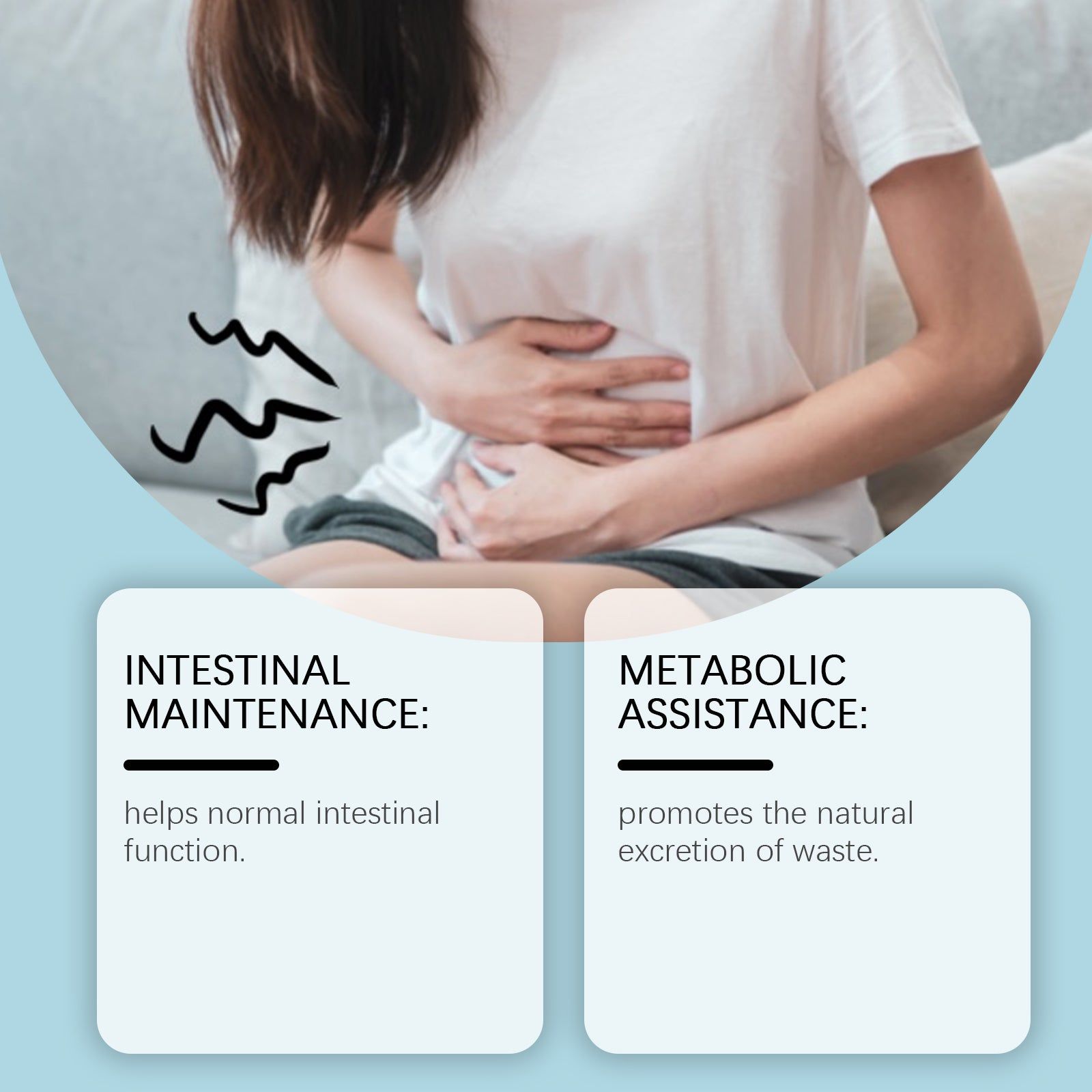 Gentle Body Care, Intestinal Cleansing Capsules, Natural Digestive Support, Daily Detox ,30pcs