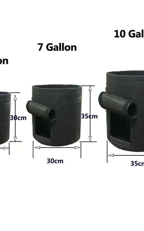 2 Pack Potato Growing Bags Photato Pot Vegetable Growing Container With Flap And Handles