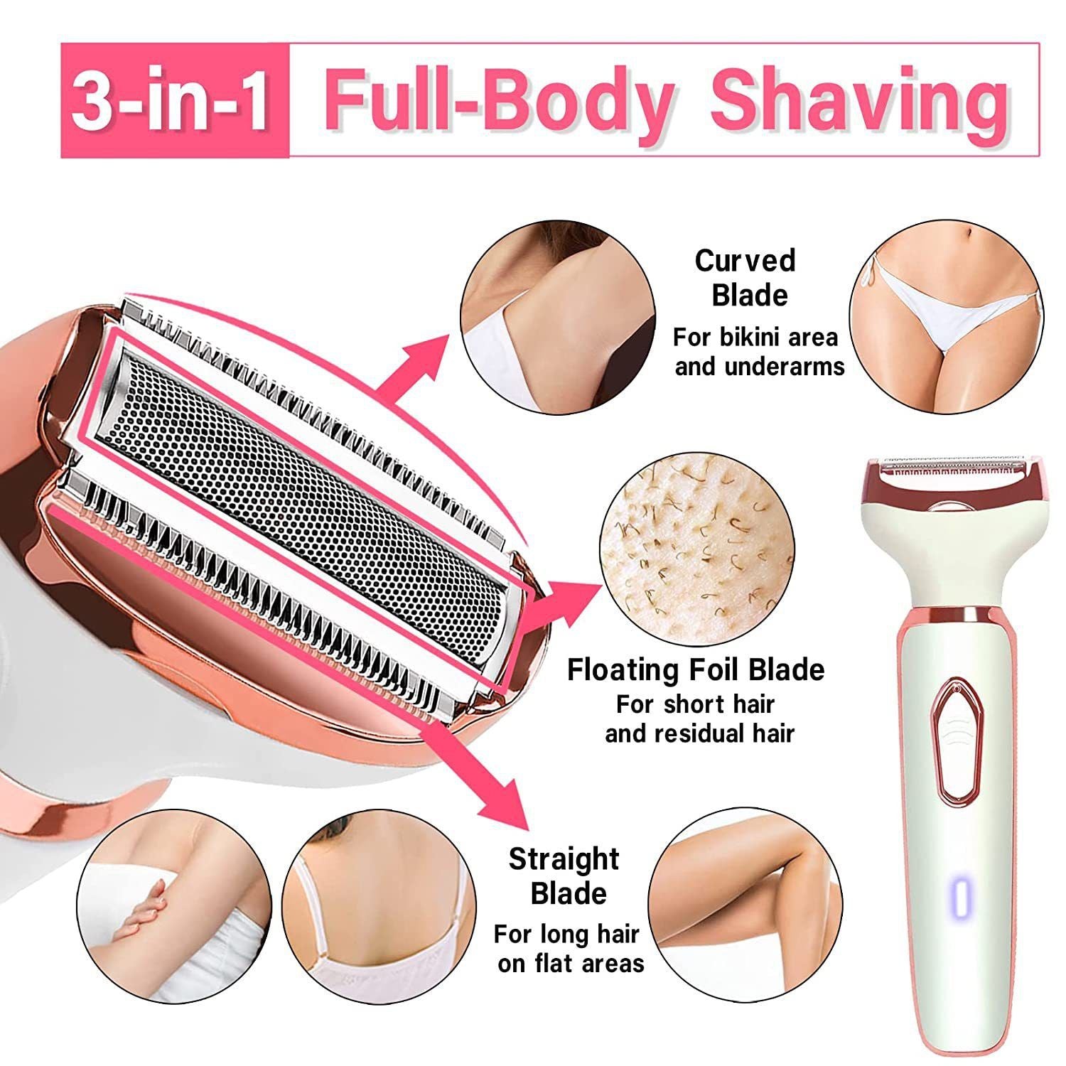 4-in-1 Women's Hair Removal Grooming Kit