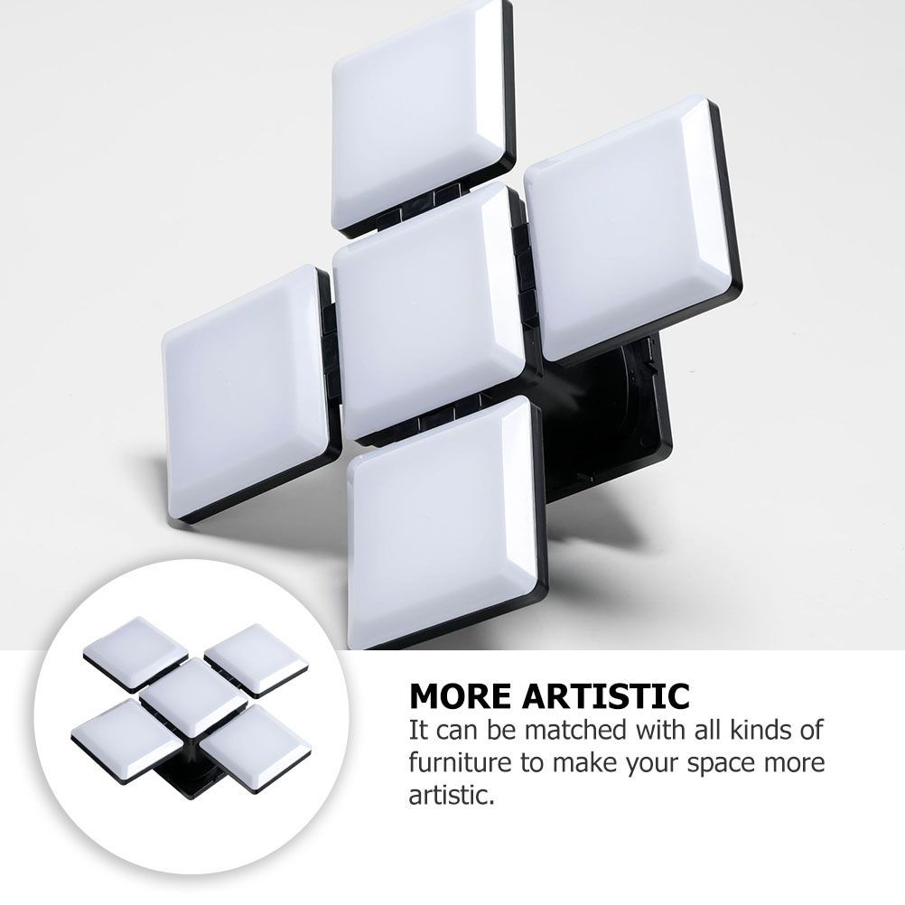 Rubiks Cube Night Light Bedroom Night Lamp Foldable Led Light Energy Saving Lamp Desk Decoration