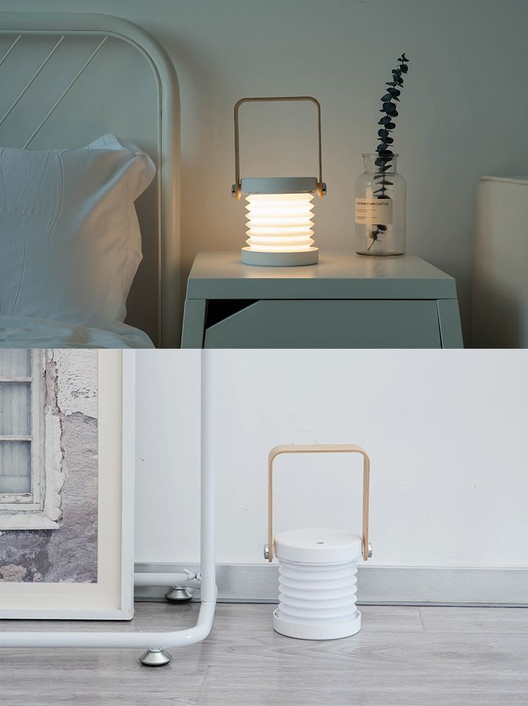 Retractable LED Touch Lamp Folding Telescopic Night Light Lantern Table Lamp