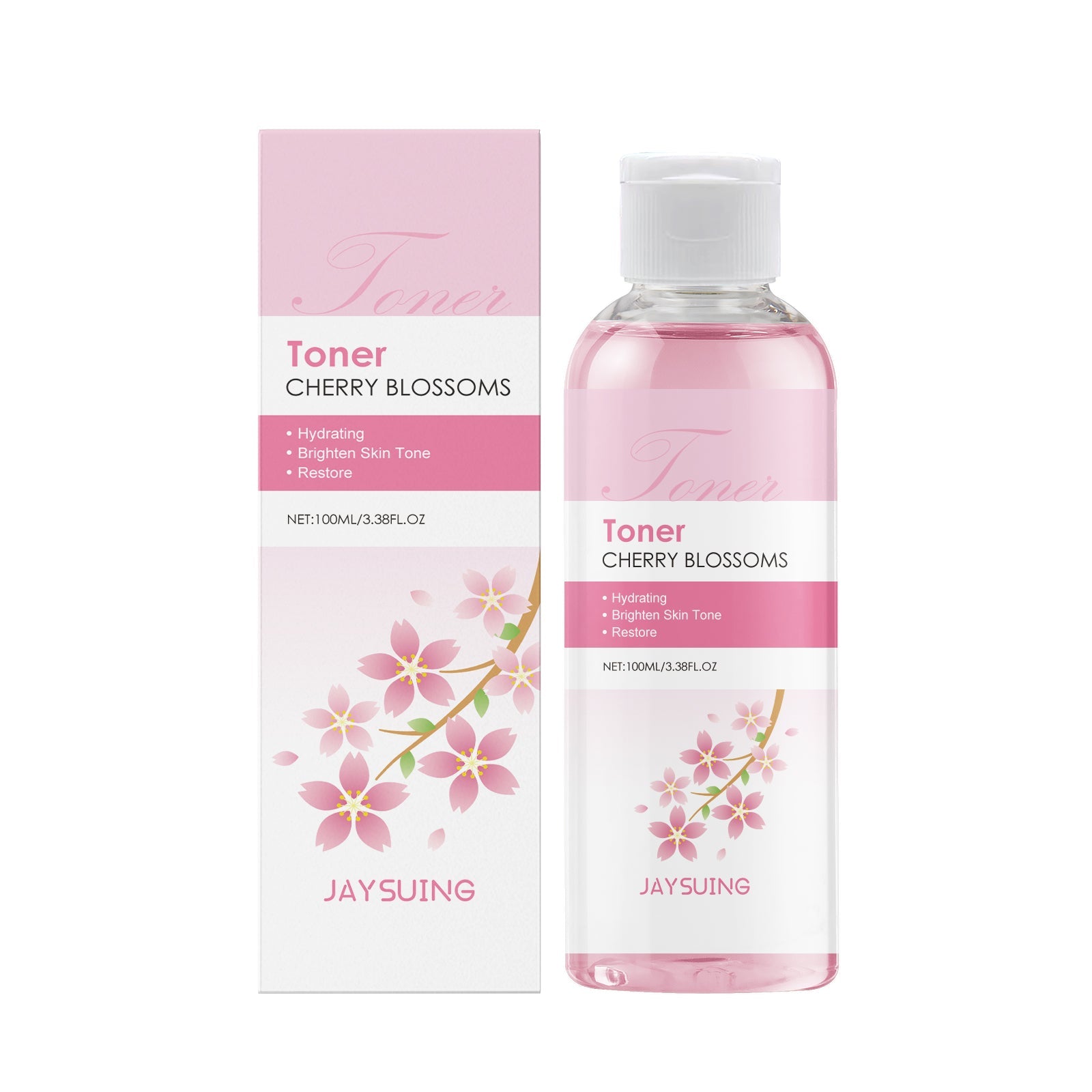 Cherry Blossom Hydrating Toner, Moisturizing, Brightening, Skin Refresh, Glow ,100ml