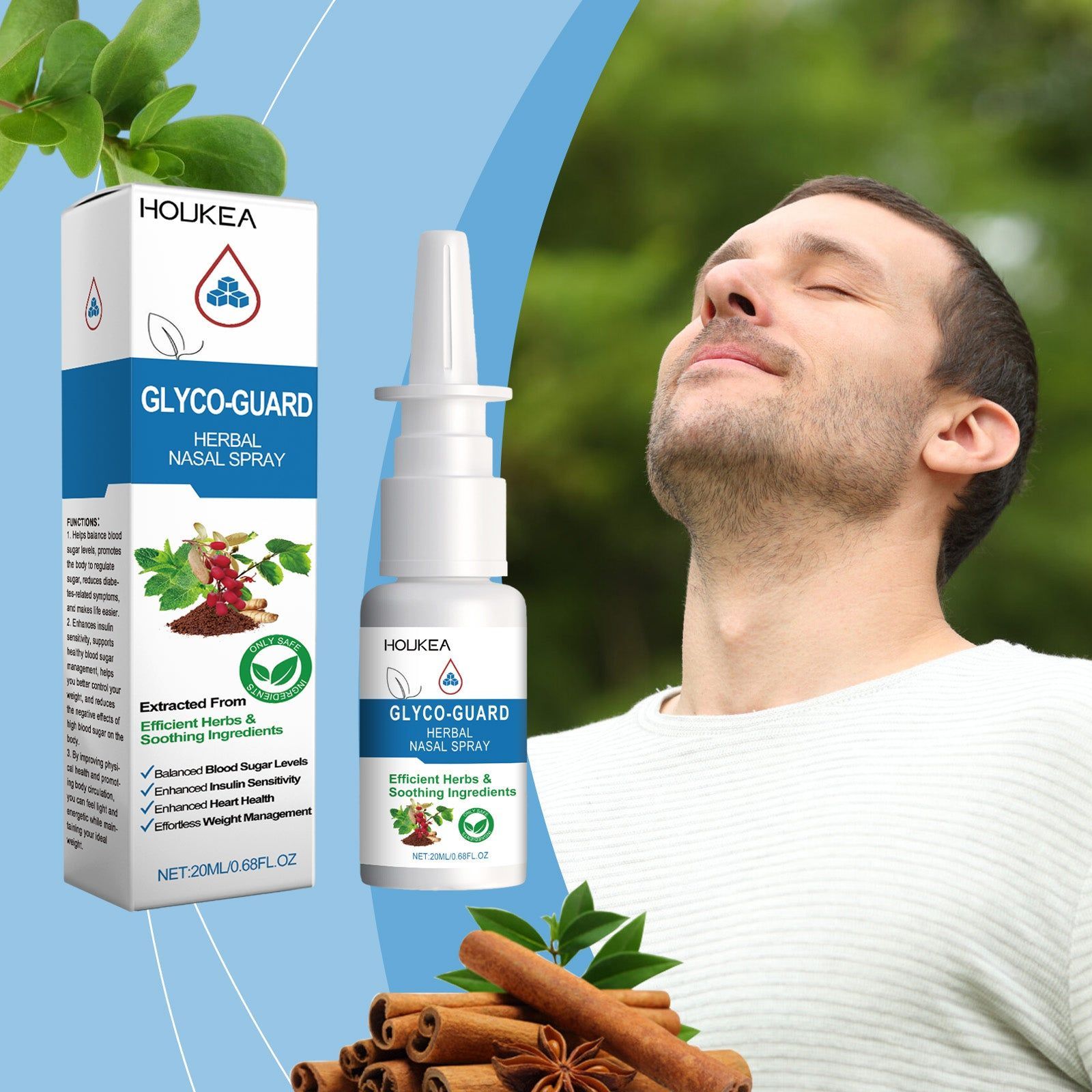 Boost Nasal Care Naturally, Relieve Irritation, Support Blood Sugar & Heart Health ,20ml