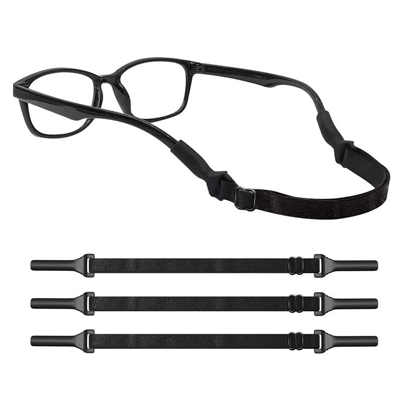 3pcs Adjustable Sports Glasses Straps Non Slip Glasses Cords Glasses Holder String Loop