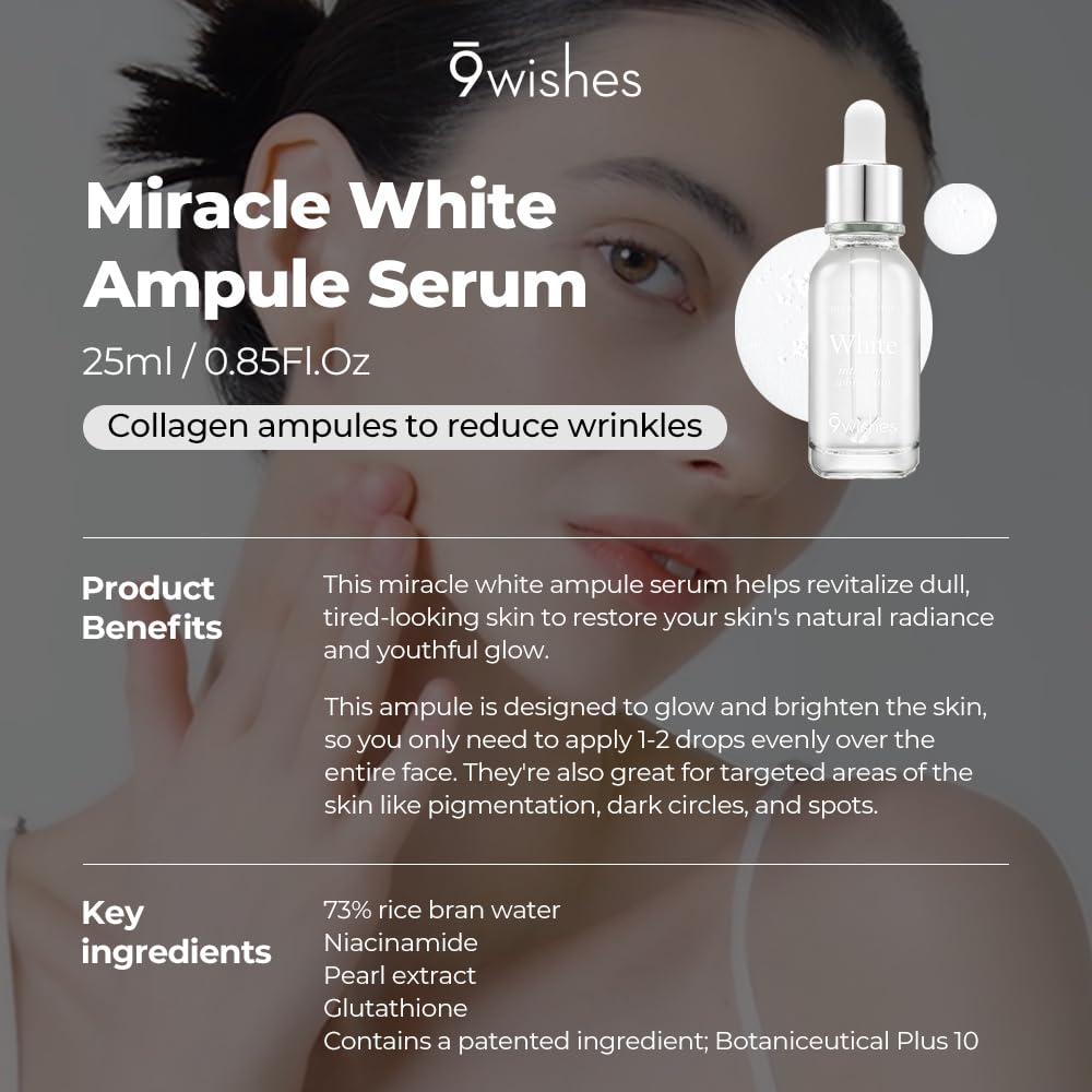 9Wishes Miracle White Ampule Serum 25 ml