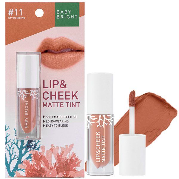 LIP & CHEEK MATTE TINT 2.4G BABY BRIGHT (M) #11 DRY HALABONG