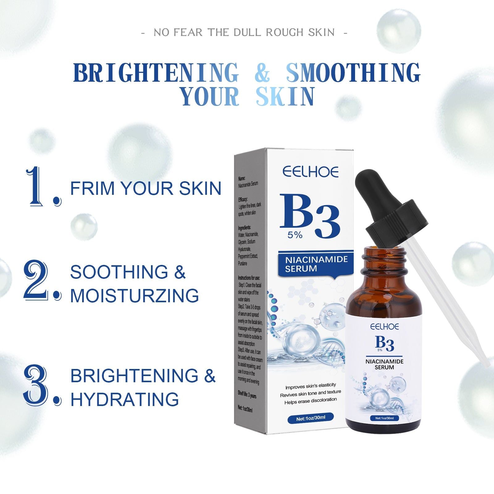 Brightening Serum for Dark Spots, Anti-Wrinkle, Hydrating, Rejuvenating Skin ,30ml