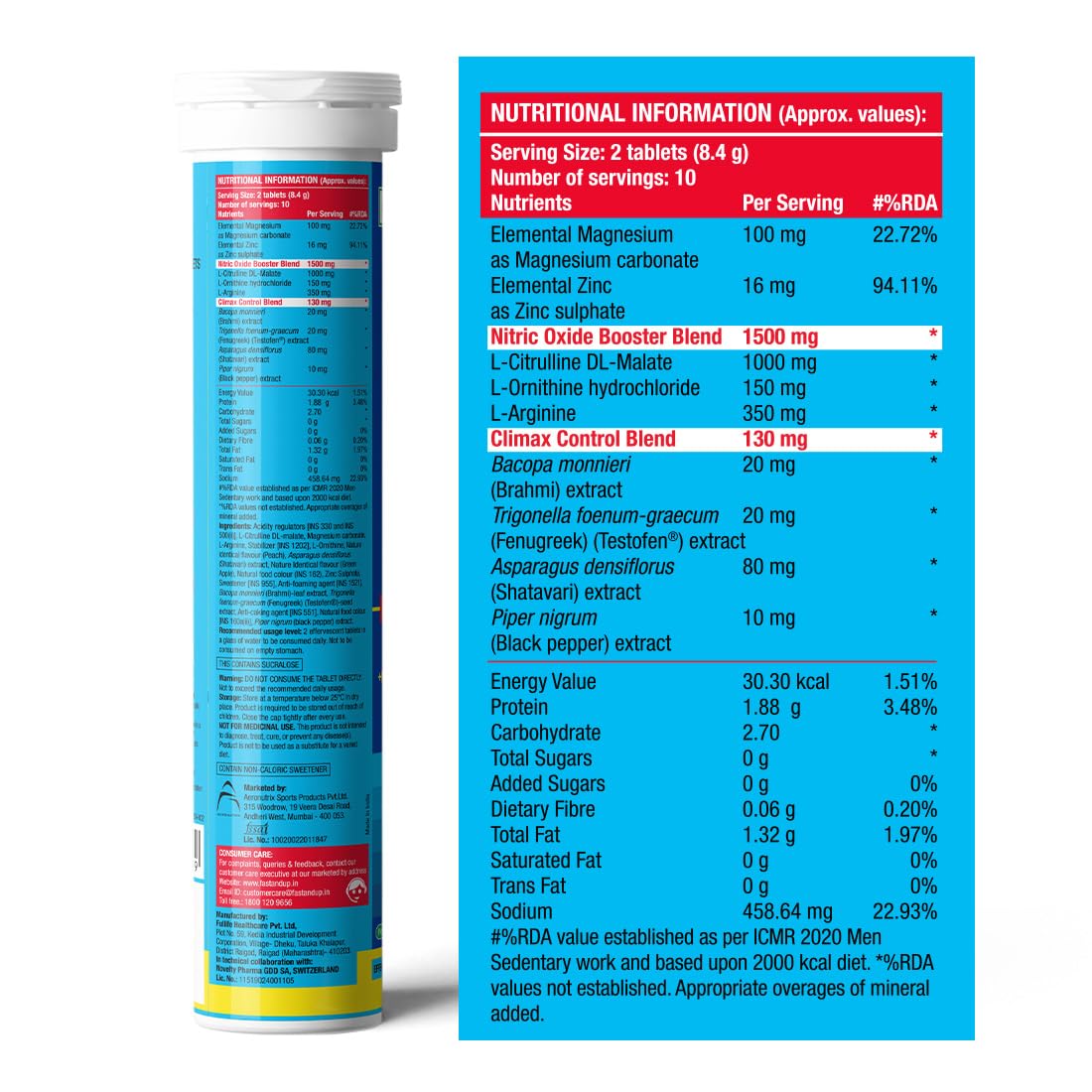 Fast & up Man Extend - Last Longer In Bed & Delay Climax - Cola