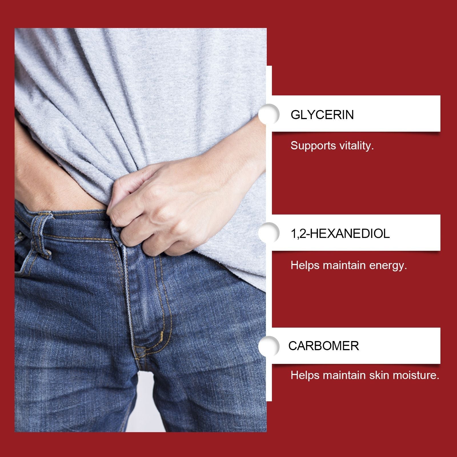 100g Mens Body Gel with Hydrating and Skin Care
