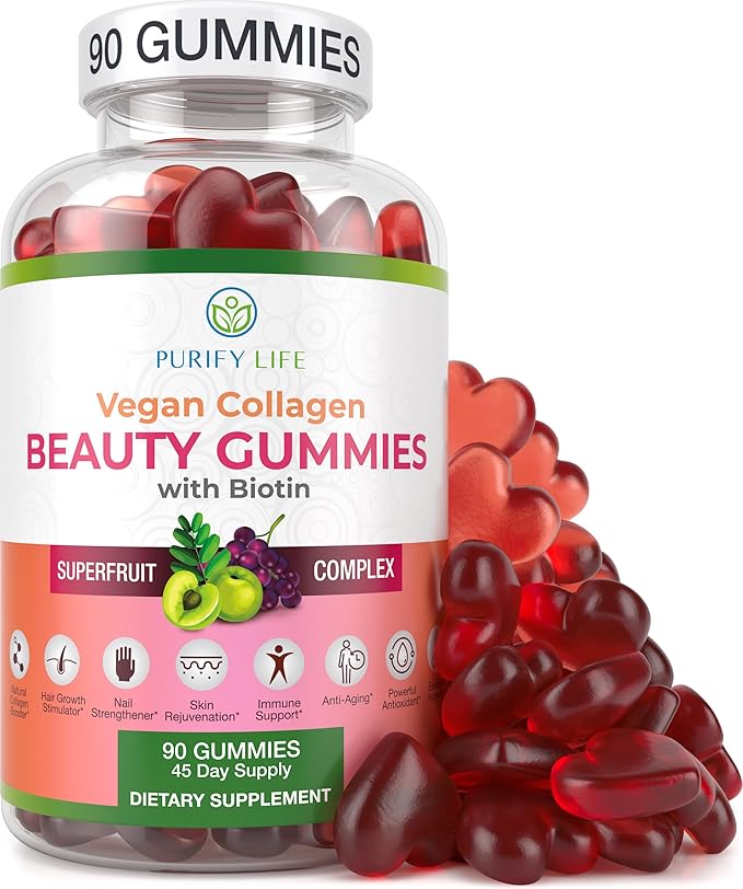 Purify Life Vegan Collagen Beauty Gummies 90 with Biotin