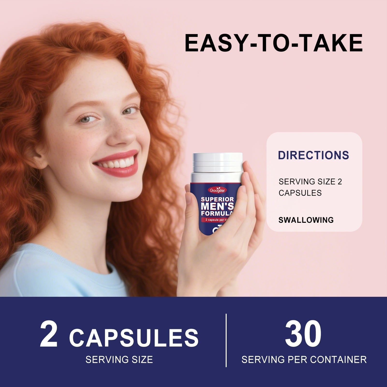 Boost Men's Vitality with Body Care Supplement, Supports Energy & Wellness ,60 capsules