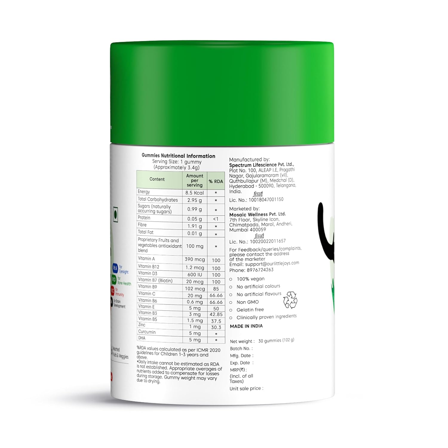 Little Joys Multivitamin Gummies for Kids 30 Gummies