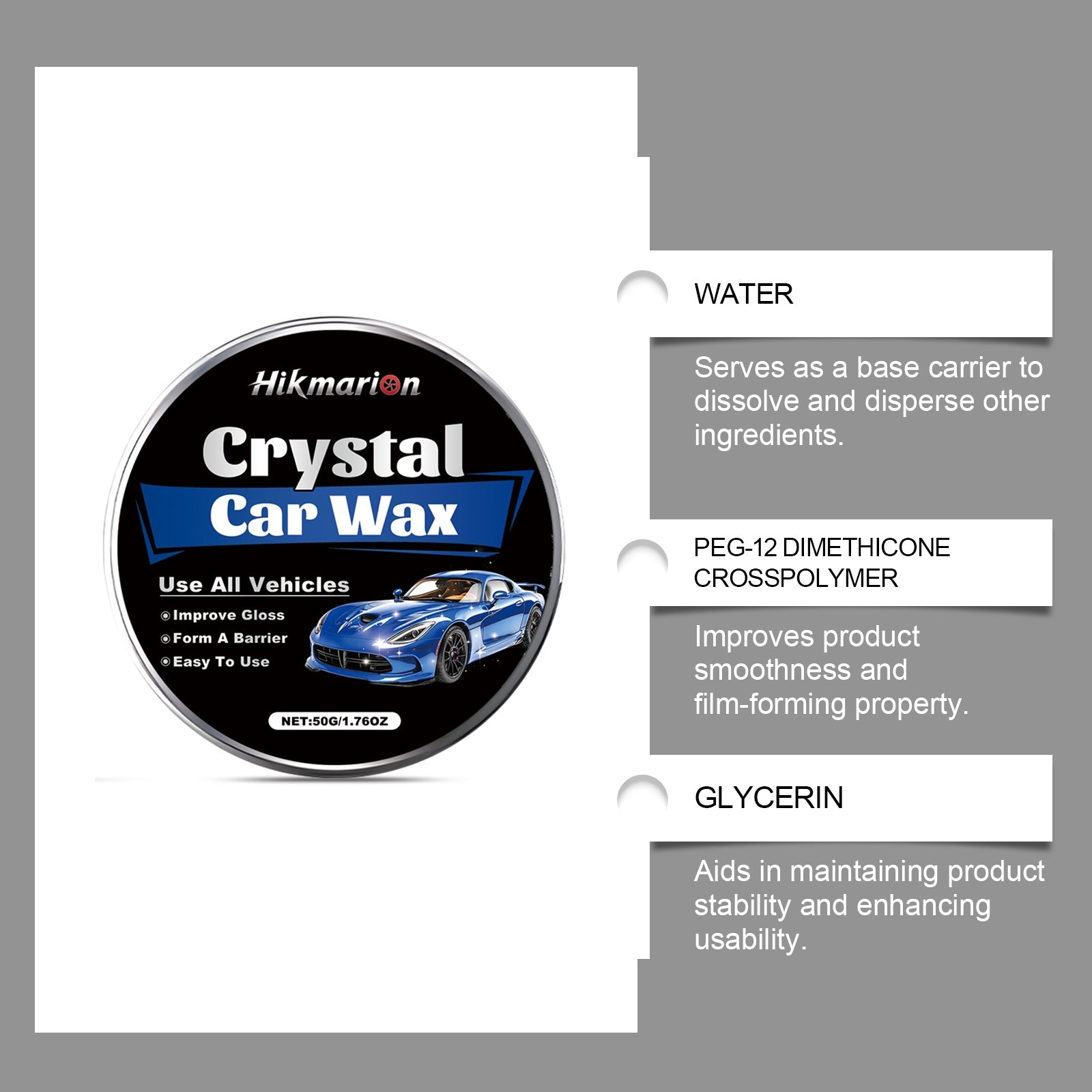Car Care Wax Set, Daily Maintenance, High-Gloss Shine, Car Paint Protection ,1 set