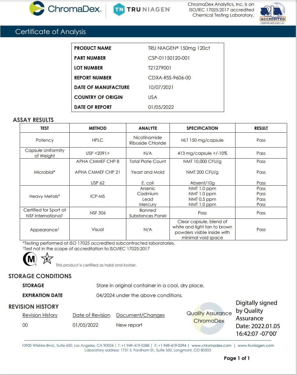 TRU NIAGEN 120capsules/150mg - Advanced NAD+ Booster | Nicotinamide Riboside NR | Increases Energy & Promotes Anti Aging