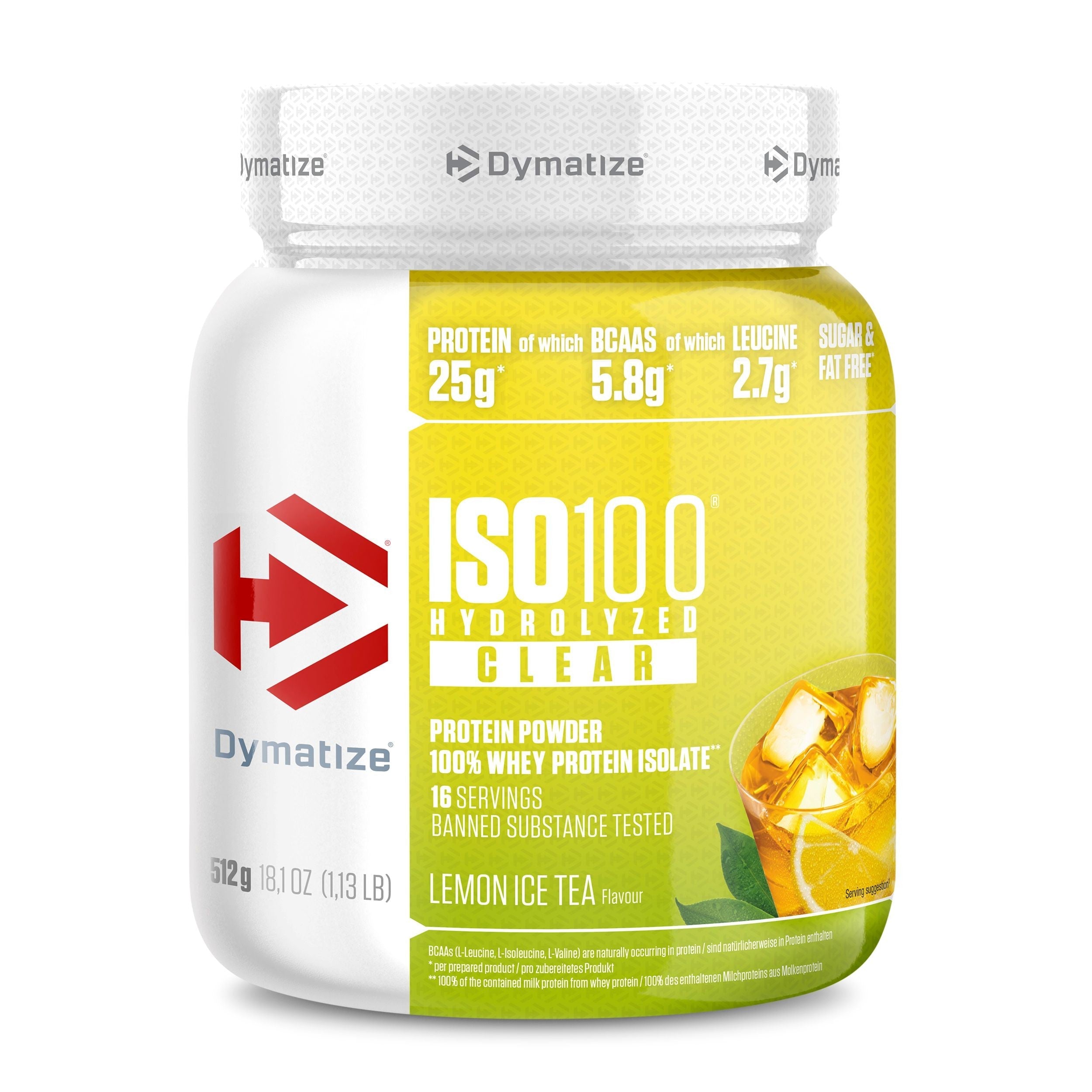 DYM ISO 100 CLEAR 1.16-LB LEMON ICE TEA