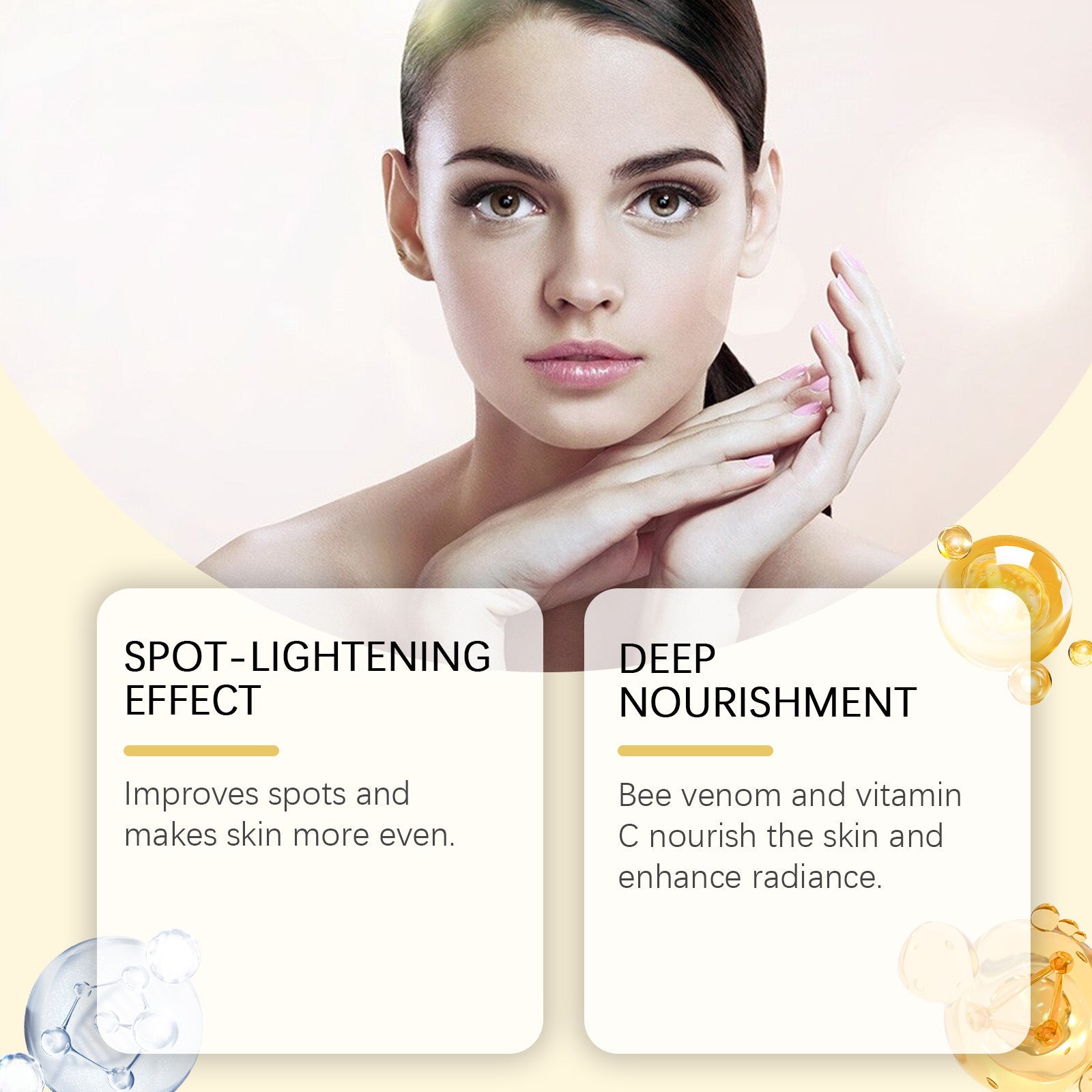 Brightening Facial Care Cream, Hydrating, Soothing, Anti-Aging, Glowing Skin ,100g