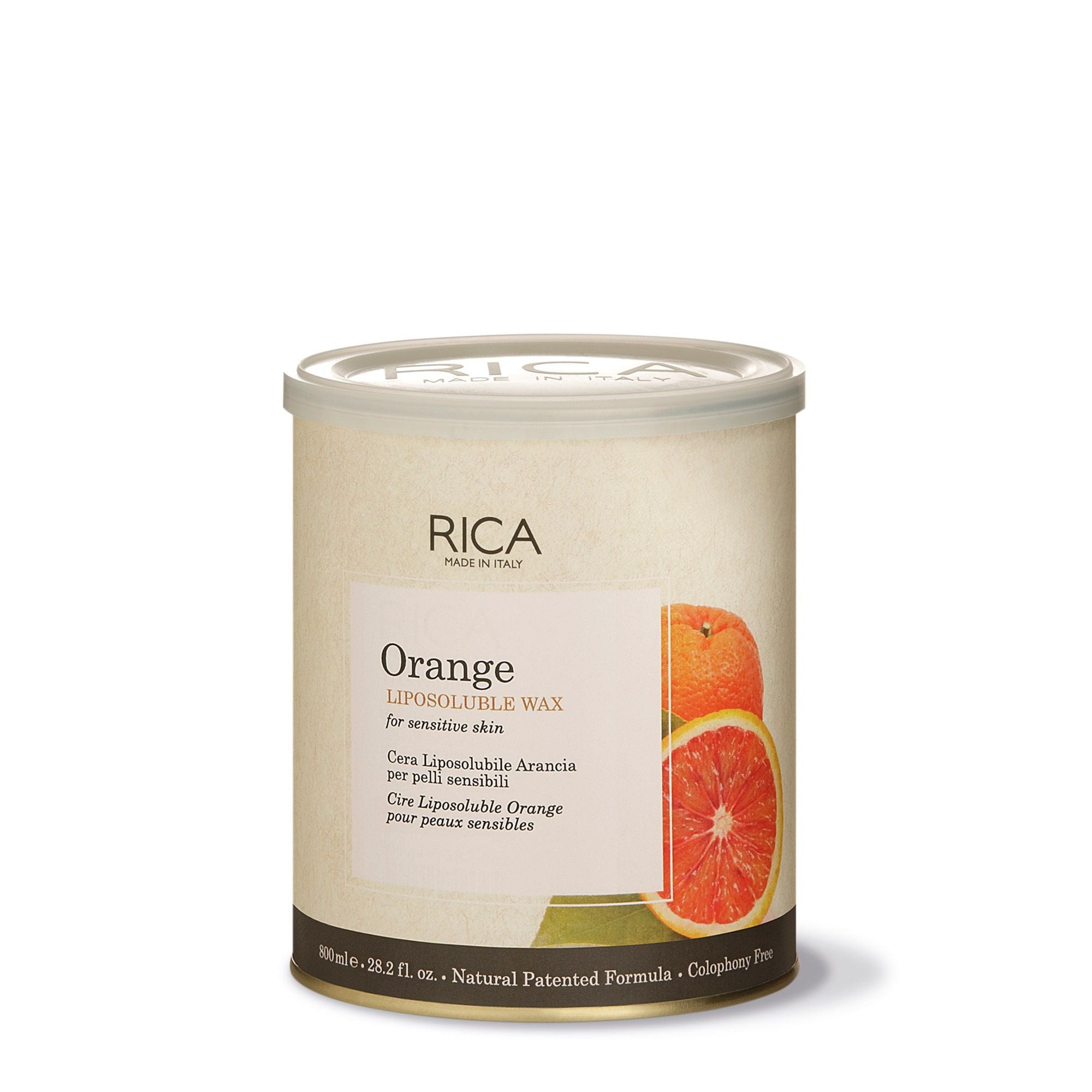 Rica Cosmetics Orange Liposoluble Wax, 800ml
