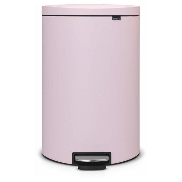Brabantia 103926 FlatBack+SpaceSave PedalBin Silent 40L - Mineral Pink shade