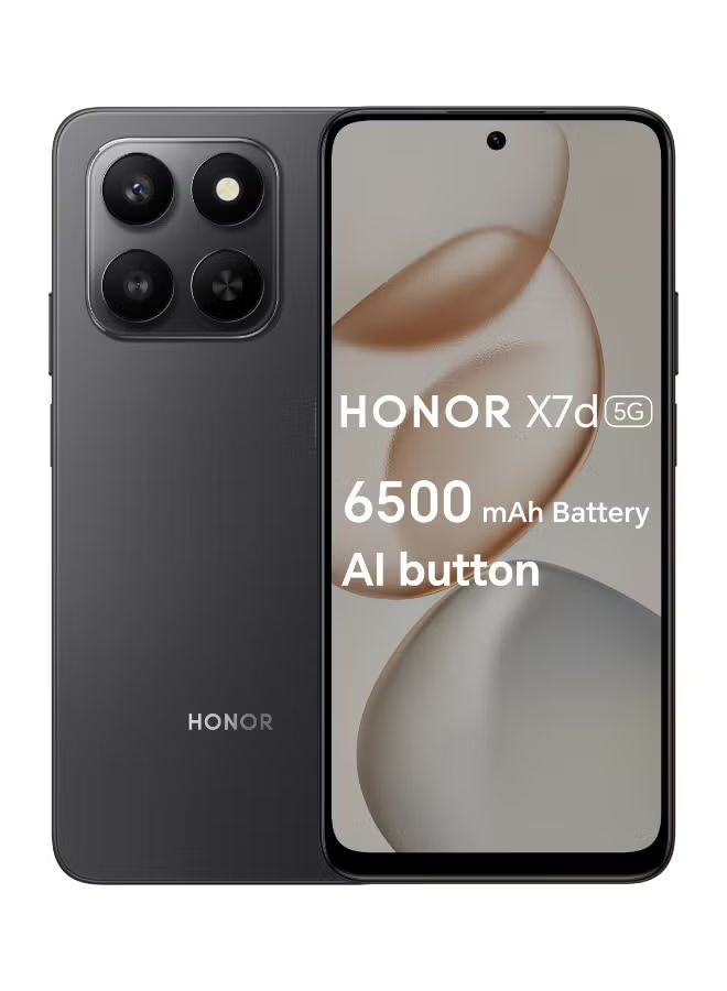 Honor X7d 5G Dual SIM Velvet Black 8GB RAM 256GB - Middle East Version