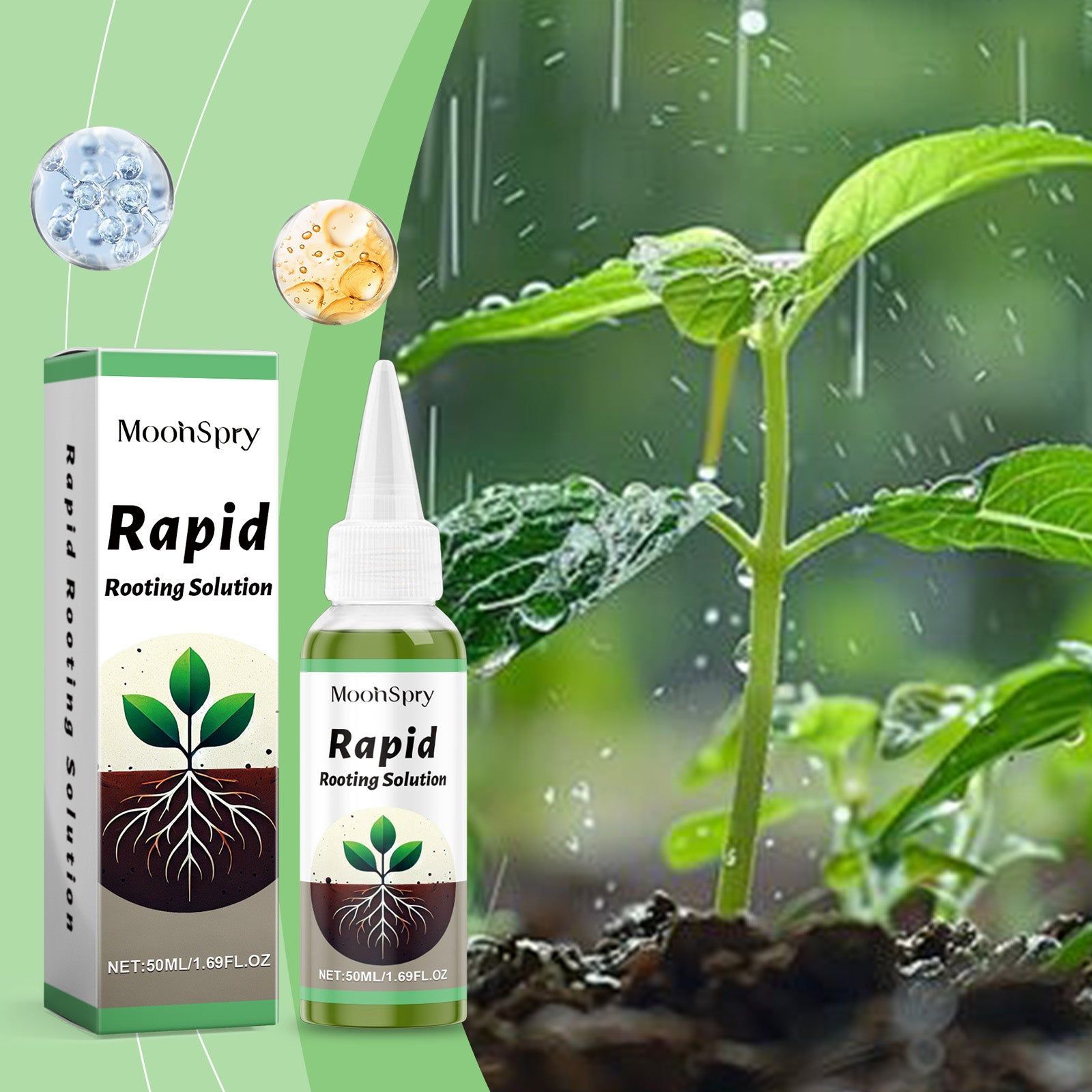 Boost Plant Growth Fast, Universal Nutrient Solution for Root & Fruit Development ,50ml