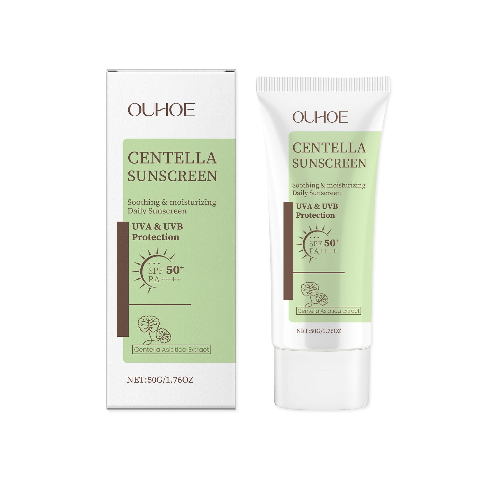 Centella Moisturizer, SPF 50, Hydrating, Non-Greasy, Skin Shield ,50g