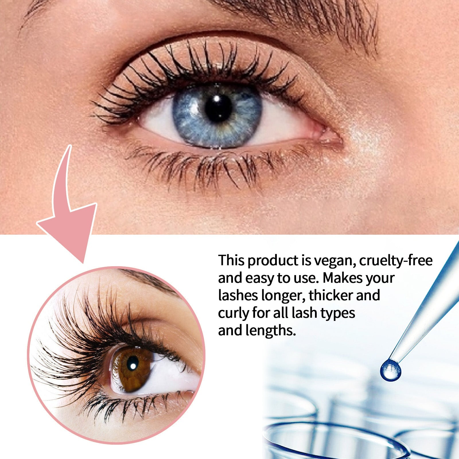 Lash Serum, Natural Warping, Thick, Long, Curling, Nourishing, Eyelash Growth ,3.5ml