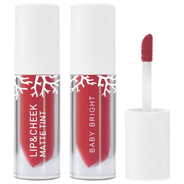 LIP & CHEEK MATTE TINT 2.4G BABY BRIGHT (M) #10 JAM RED