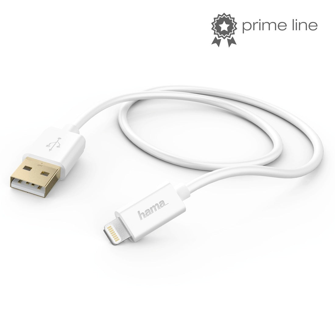 HAMA 173640 Charging/Data Cable, Lightning, 1.5 m, white